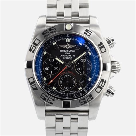 breitling chronomat 44 flying fish blue dial|used breitling chronomat 44.